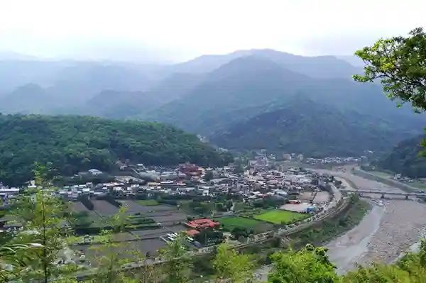 俯瞰南庄市區全景